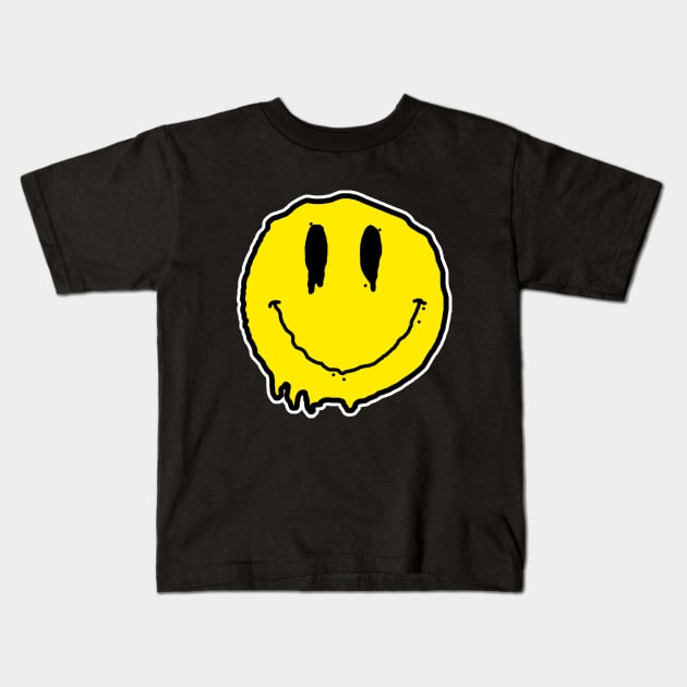 Slimey Smiley Kids T-Shirt by ClassicRyo